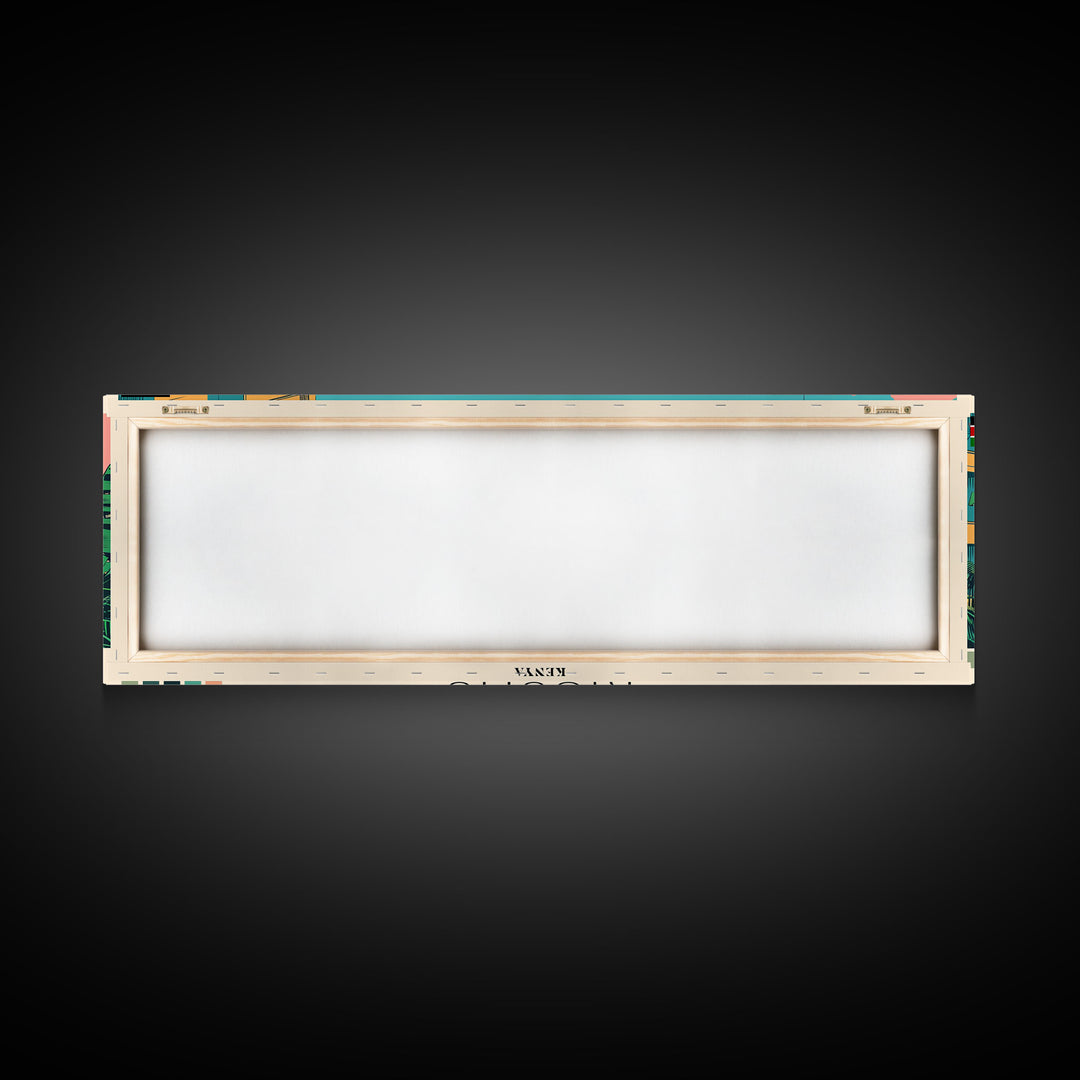 Kisumu, Kenya Panoramic Canvas Print, Kisumu, Kenya Painting, Kenya Art, Kisumu Travel Poster, Travel Art, Living Room Painting