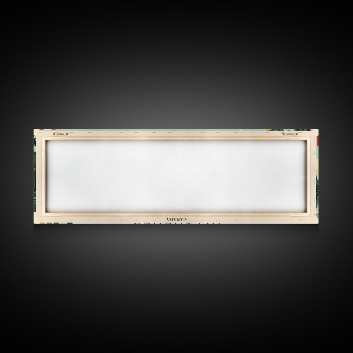 Kitchener, Canada Panoramic Canvas Print, Kitchener, Canada Painting, Canada Art, Kitchener Travel Poster, Travel Art, Housewarming Gift