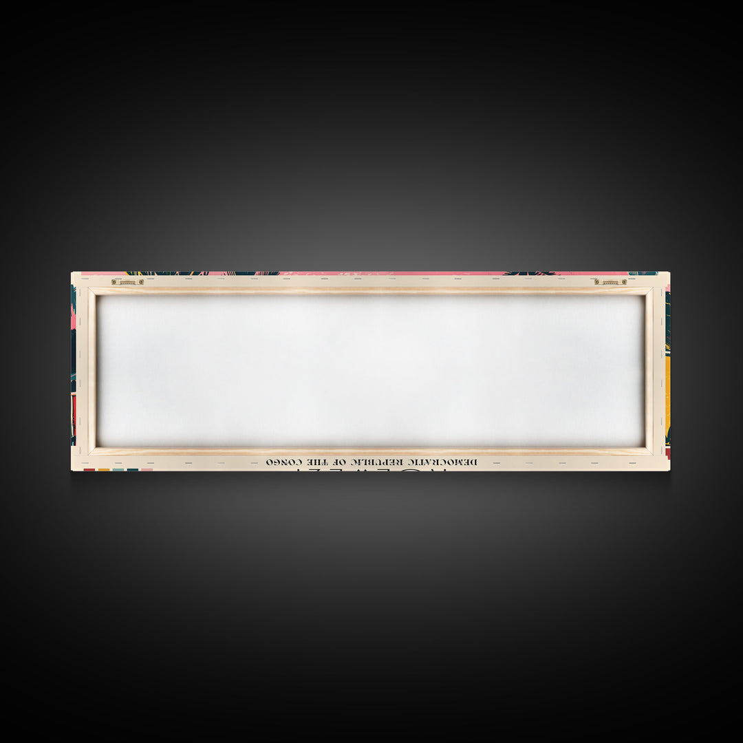 Kolwezi, Congo Panoramic Canvas Print, Kolwezi, Congo Painting, Congo Art, Kolwezi Travel Poster, Travel Art, Guest Room Painting