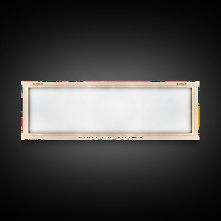 Kolwezi, Congo Panoramic Canvas Print, Kolwezi, Congo Painting, Congo Art, Kolwezi Travel Poster, Travel Art, Guest Room Painting