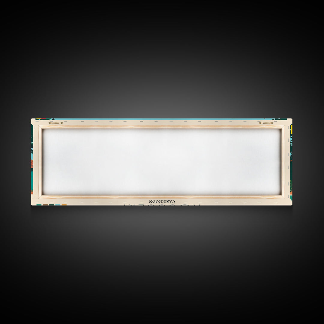 Kousseri, Cameroon Panoramic Canvas Print, Kousseri, Cameroon Painting, Cameroon Art, Kousseri Travel Poster, Travel Art, Housewarming Gift