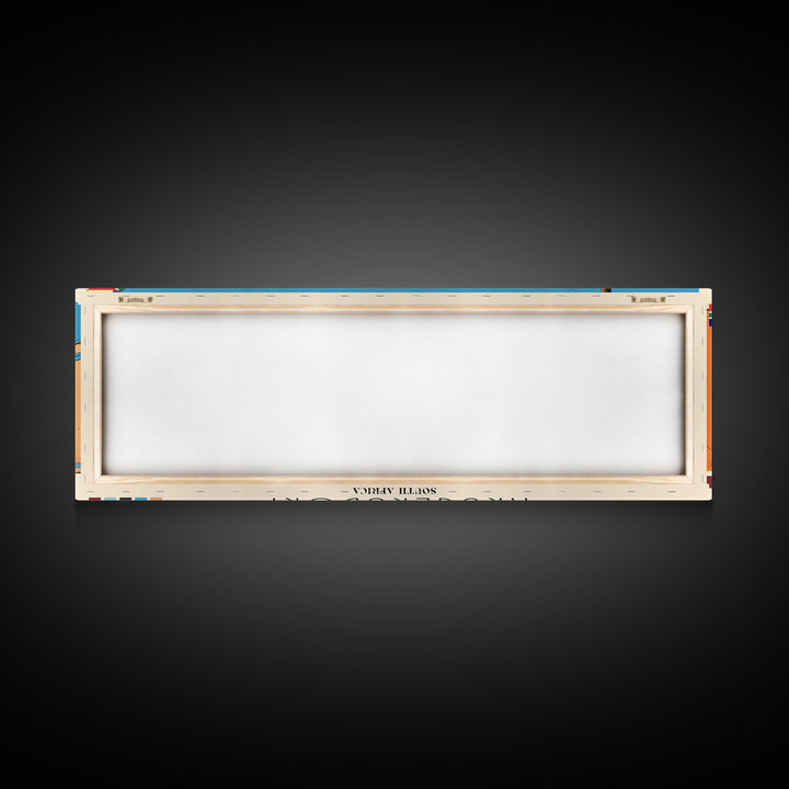 Krugersdorp, South Africa Panoramic Canvas Print, Krugersdorp, South Africa Painting, South Africa Art, Krugersdorp Travel Poster, Travel Art, Guest Room Painting