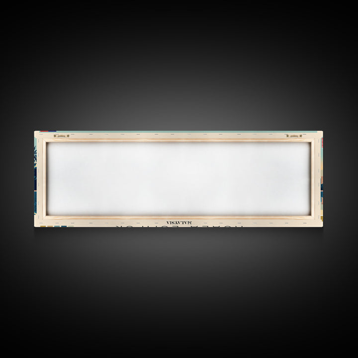 Kuala Lumpur, Malaysia Panoramic Canvas Print, Kuala Lumpur, Malaysia Painting, Malaysia Art, Kuala Lumpur Travel Poster, Travel Art, Guest Room Painting