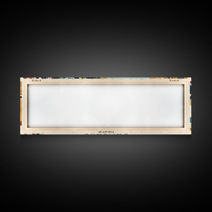 Lambare, Paraguay Panoramic Canvas Print, Lambare, Paraguay Painting, Paraguay Art, Lambare Travel Poster, Travel Art, Housewarming Gift