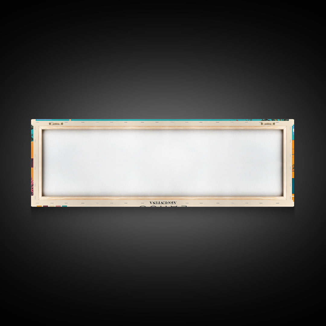 Lanus, Argentina Panoramic Canvas Print, Lanus, Argentina Painting, Argentina Art, Lanus Travel Poster, Travel Art, Guest Room Painting