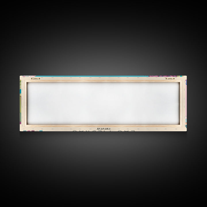 Las Piedras, Uruguay Panoramic Canvas Print, Las Piedras, Uruguay Painting, Uruguay Art, Las Piedras Travel Poster, Travel Art, Living Room Painting