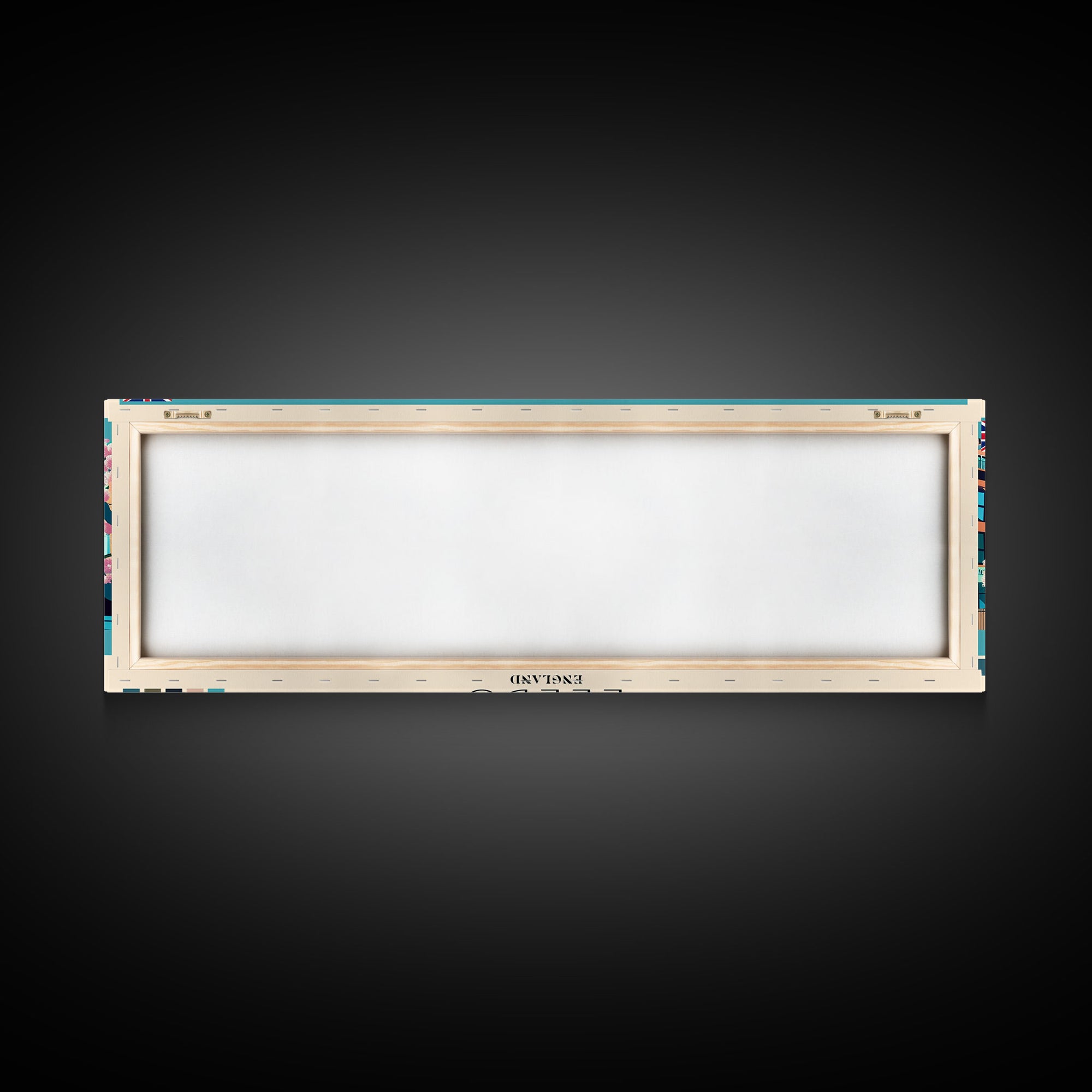 Leeds, England Panoramic Canvas Print, Leeds, England Painting, England Art, Leeds Travel Poster, Travel Art, Guest Room Painting