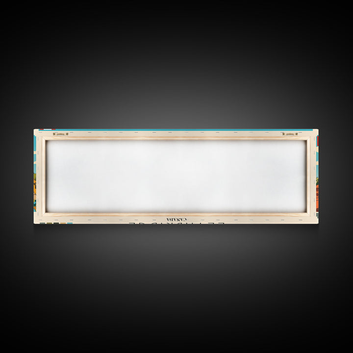 Lethbridge, Canada Panoramic Canvas Print, Lethbridge, Canada Painting, Canada Art, Lethbridge Travel Poster, Travel Art, Living Room Painting