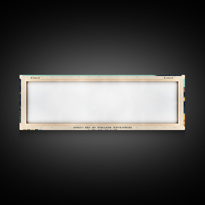 Likasi, Congo Panoramic Canvas Print, Likasi, Congo Painting, Congo Art, Likasi Travel Poster, Travel Art, Guest Room Painting