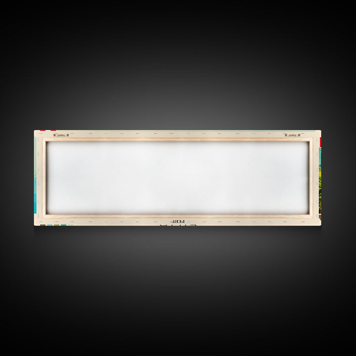 Lima, Peru Panoramic Canvas Print, Lima, Peru Painting, Peru Art, Lima Travel Poster, Travel Art, Guest Room Painting