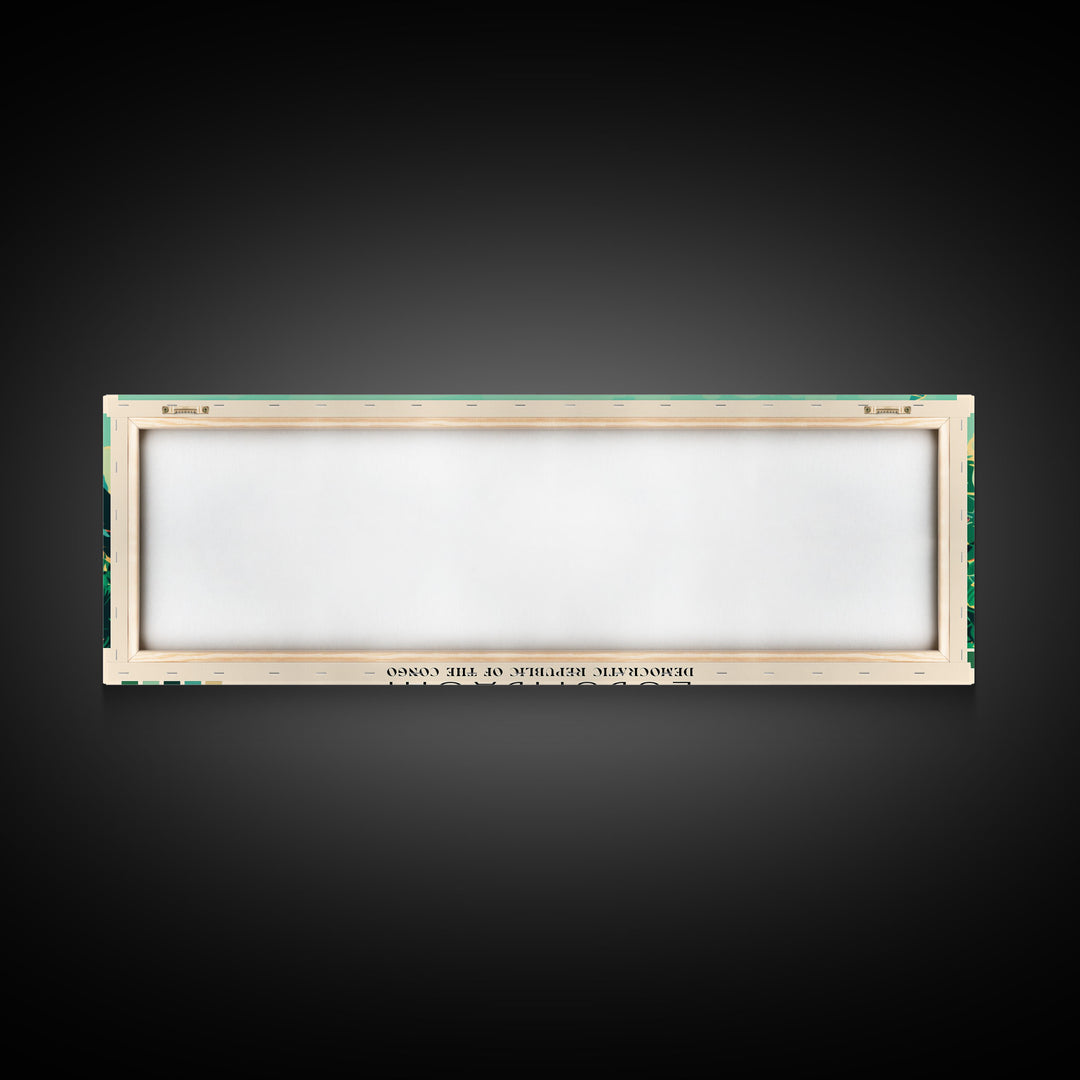 Lubumbashi, Congo Panoramic Canvas Print, Lubumbashi, Congo Painting, Congo Art, Lubumbashi Travel Poster, Travel Art, Housewarming Gift