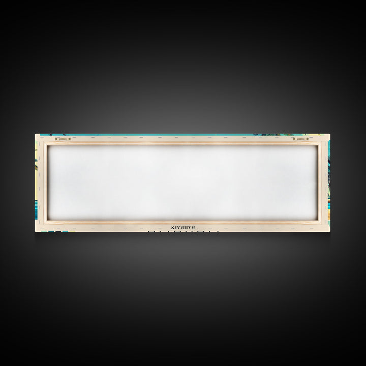 Manama, Bahrain Panoramic Canvas Print, Manama, Bahrain Painting, Bahrain Art, Manama Travel Poster, Travel Art, Guest Room Painting