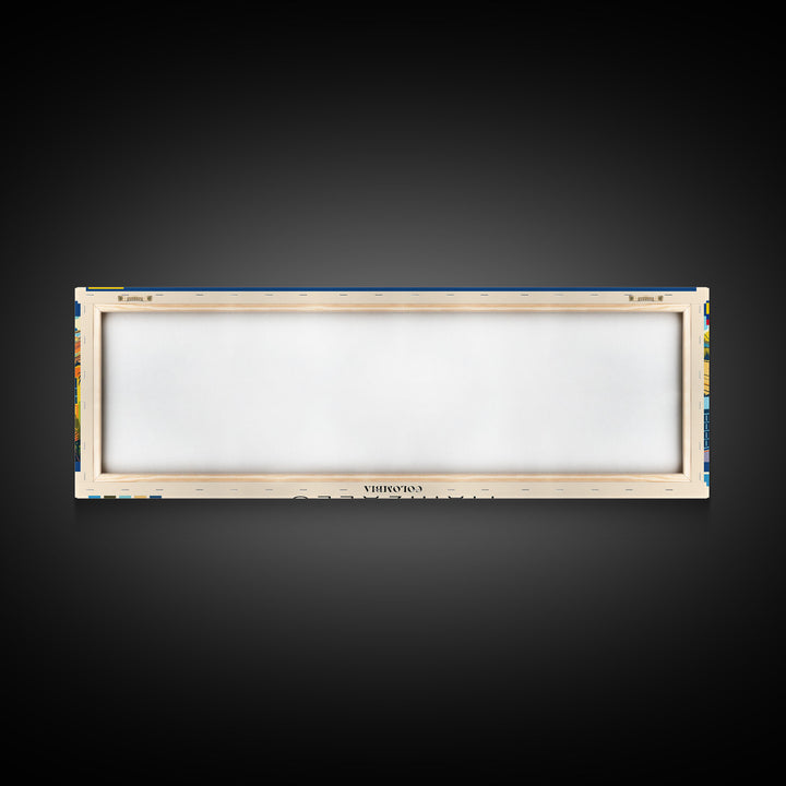 Manizales, Colombia Panoramic Canvas Print, Manizales, Colombia Painting, Colombia Art, Manizales Travel Poster, Travel Art, Housewarming Gift