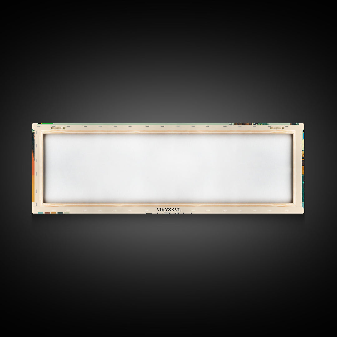 Mbeya, Tanzania Panoramic Canvas Print, Mbeya, Tanzania Painting, Tanzania Art, Mbeya Travel Poster, Travel Art, Living Room Painting