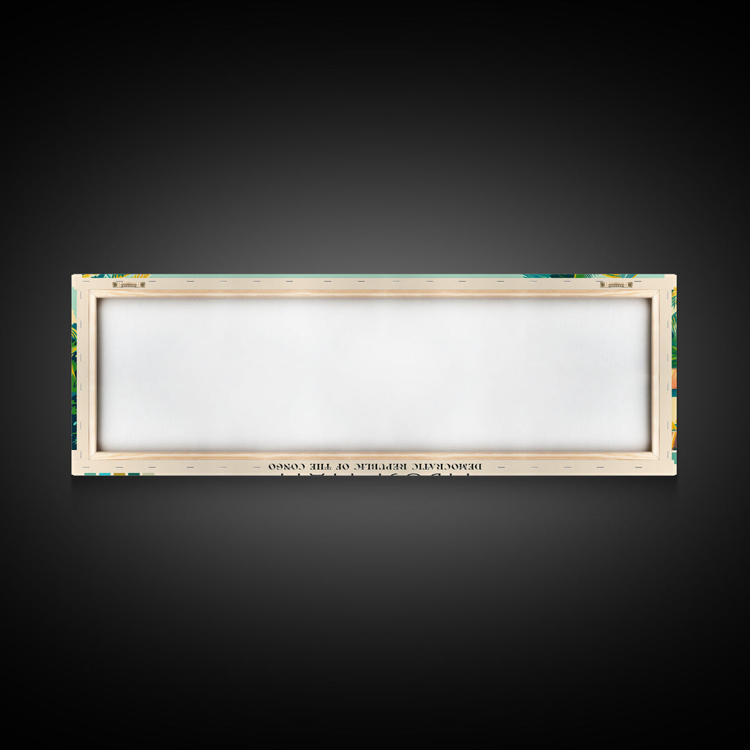 Mbuji-Mayi, Congo Panoramic Canvas Print, Mbuji-Mayi, Congo Painting, Congo Art, Mbuji-Mayi Travel Poster, Travel Art, Housewarming Gift