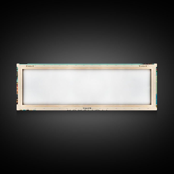 Mombasa, Kenya Panoramic Canvas Print, Mombasa, Kenya Painting, Kenya Art, Mombasa Travel Poster, Travel Art, Guest Room Painting