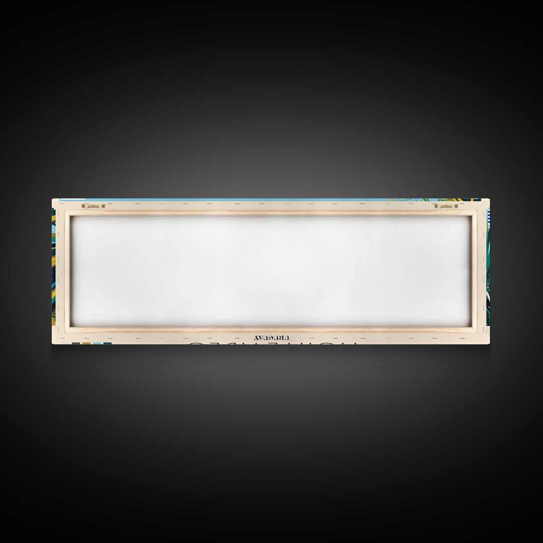 Montevideo, Uruguay Panoramic Canvas Print, Montevideo, Uruguay Painting, Uruguay Art, Montevideo Travel Poster, Travel Art, Guest Room Painting