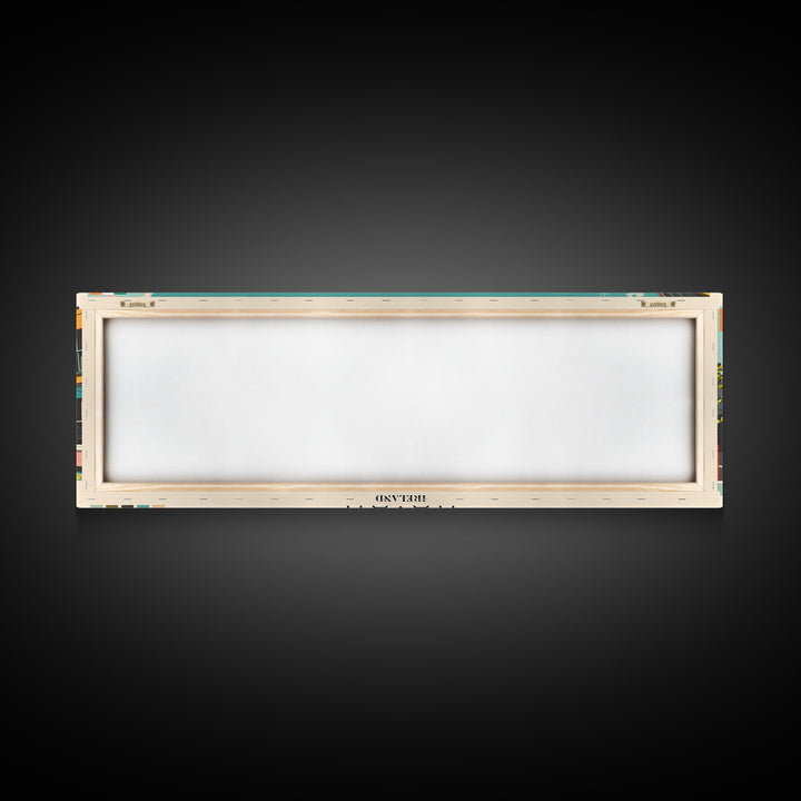Navan, Ireland Panoramic Canvas Print, Navan, Ireland Painting, Ireland Art, Navan Travel Poster, Travel Art, Living Room Painting