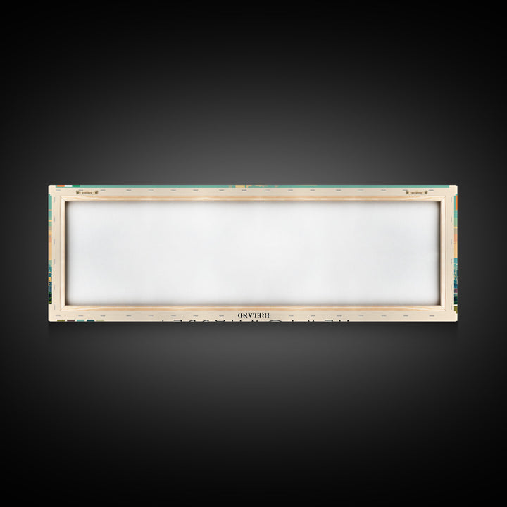 Newtownabbey, Ireland Panoramic Canvas Print, Newtownabbey, Ireland Painting, Ireland Art, Newtownabbey Travel Poster, Travel Art, Guest Room Painting