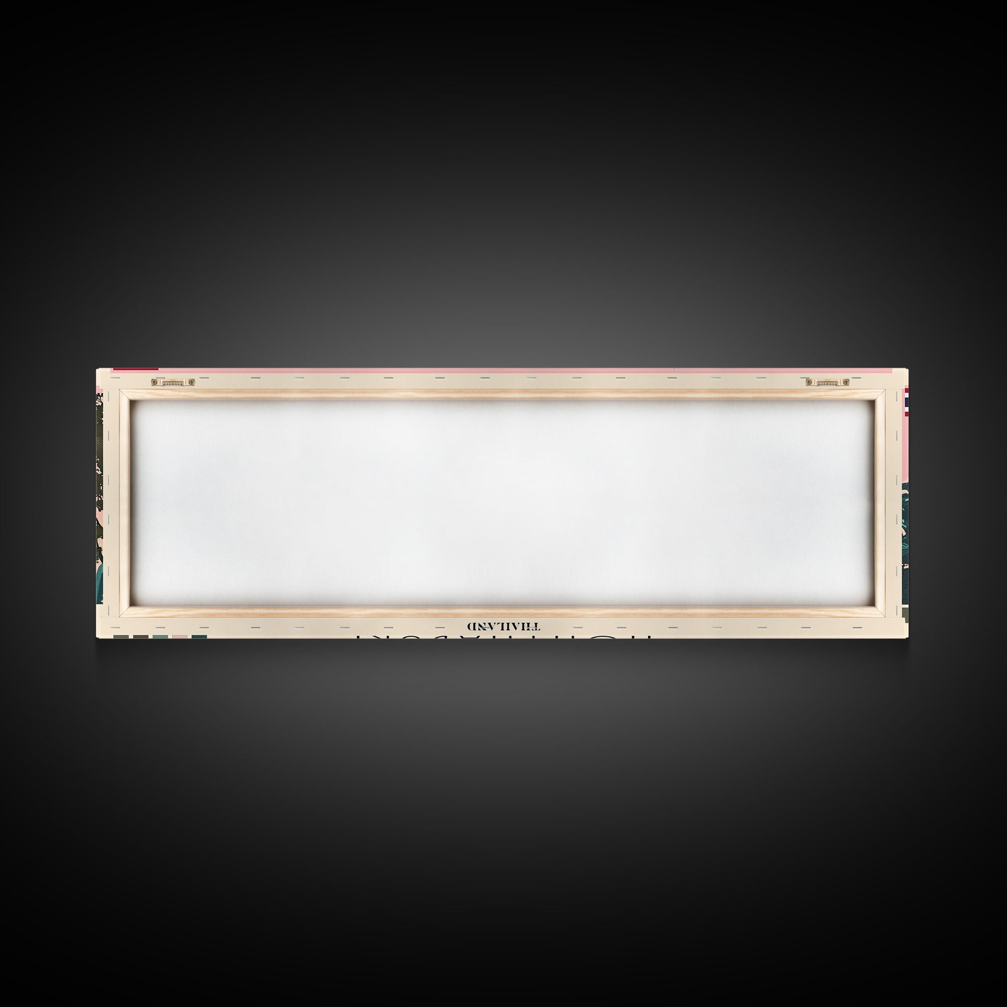Nonthaburi, Thailand Panoramic Canvas Print, Nonthaburi, Thailand Painting, Thailand Art, Nonthaburi Travel Poster, Travel Art, Guest Room Painting