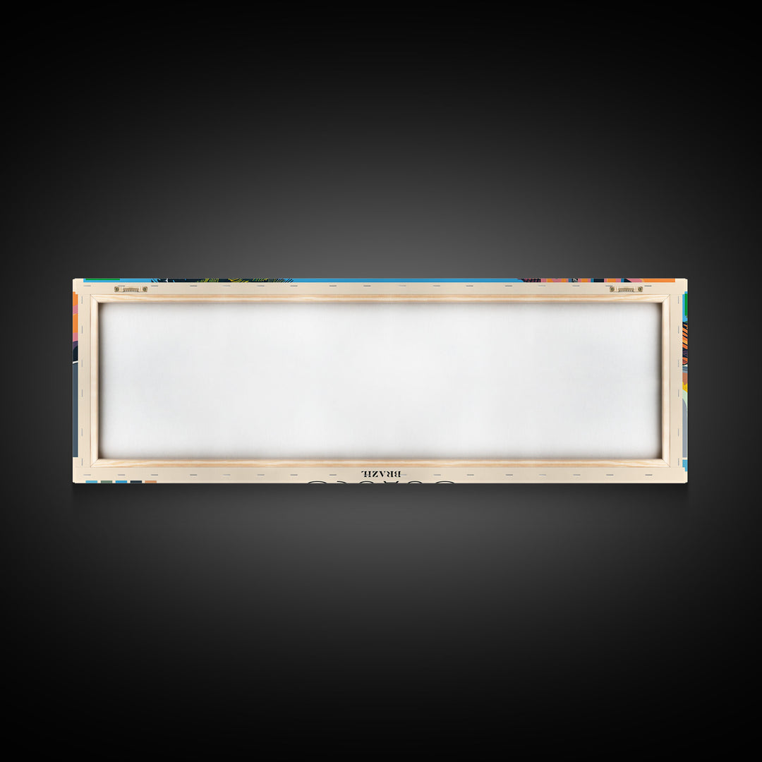 Osasco, Brazil Panoramic Canvas Print, Osasco, Brazil Painting, Brazil Art, Osasco Travel Poster, Travel Art, Living Room Painting