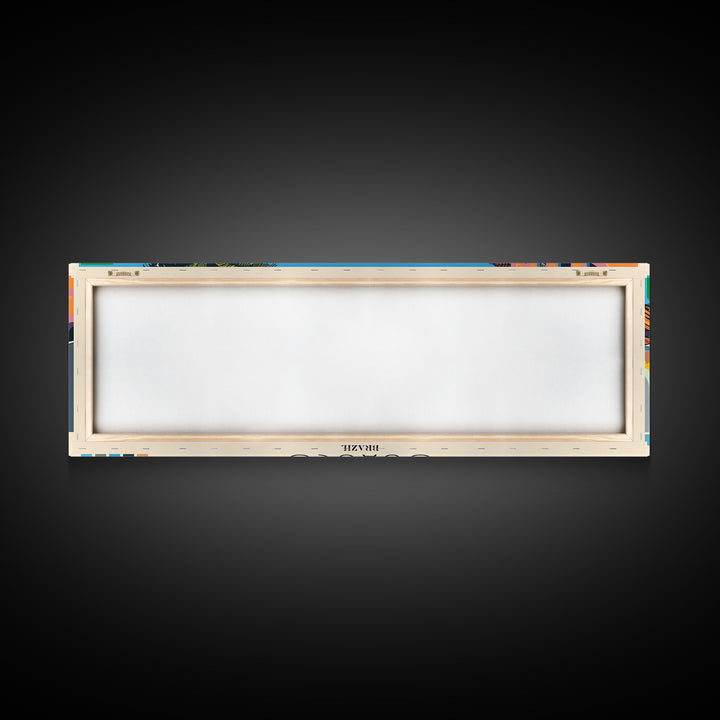 Osasco, Brazil Panoramic Canvas Print, Osasco, Brazil Painting, Brazil Art, Osasco Travel Poster, Travel Art, Living Room Painting