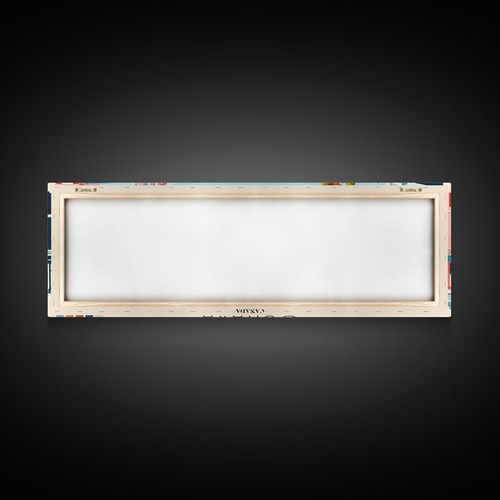 Oshawa, Canada Panoramic Canvas Print, Oshawa, Canada Painting, Canada Art, Oshawa Travel Poster, Travel Art, Housewarming Gift