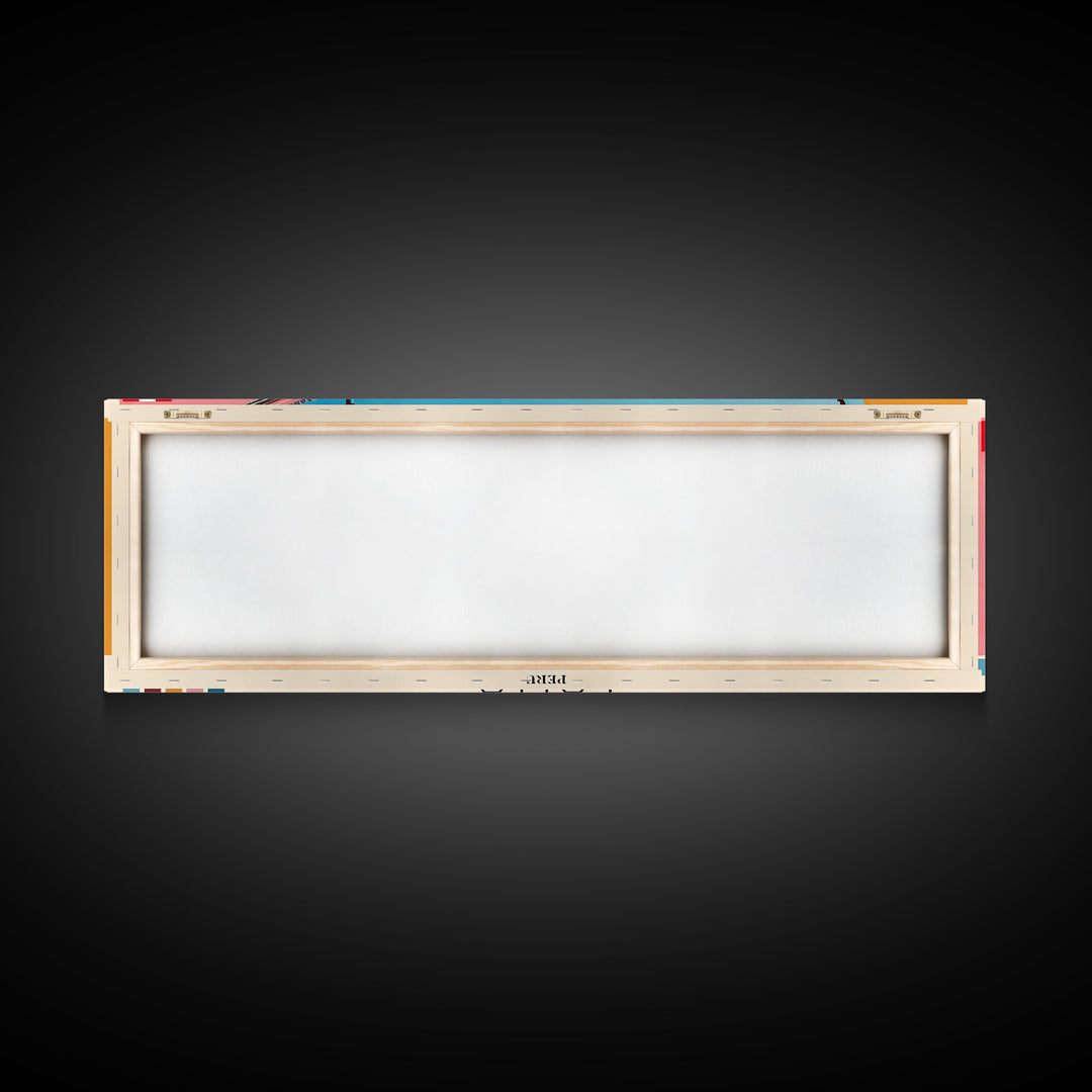 Paita, Peru Panoramic Canvas Print, Paita, Peru Painting, Peru Art, Paita Travel Poster, Travel Art, Guest Room Painting