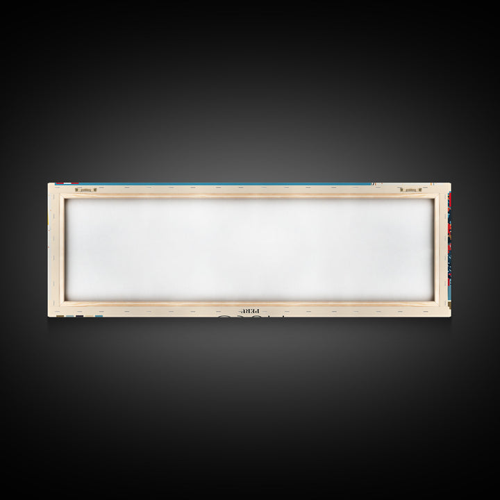 Pisco, Peru Panoramic Canvas Print, Pisco, Peru Painting, Peru Art, Pisco Travel Poster, Travel Art, Living Room Painting