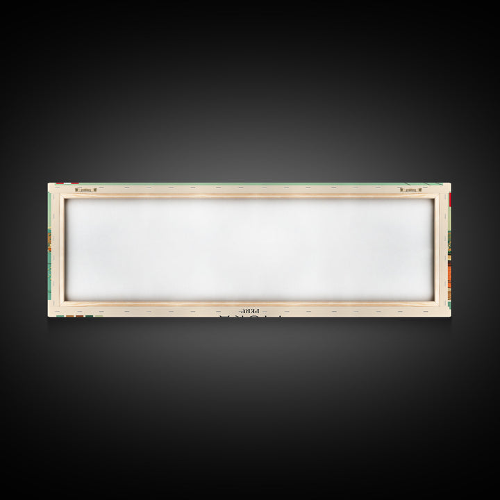 Piura, Peru Panoramic Canvas Print, Piura, Peru Painting, Peru Art, Piura Travel Poster, Travel Art, Housewarming Gift