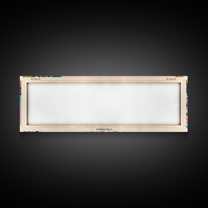 Popayan, Colombia Panoramic Canvas Print, Popayan, Colombia Painting, Colombia Art, Popayan Travel Poster, Travel Art, Vacation Gift