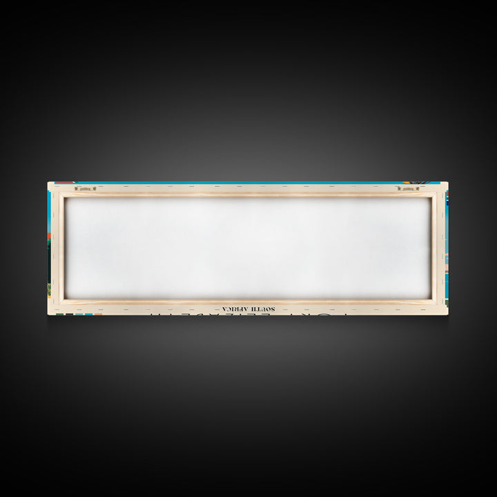 Port Elizabeth, South Africa Panoramic Canvas Print, Port Elizabeth, South Africa Painting, South Africa Art, Port Elizabeth Travel Poster, Travel Art, Living Room Painting