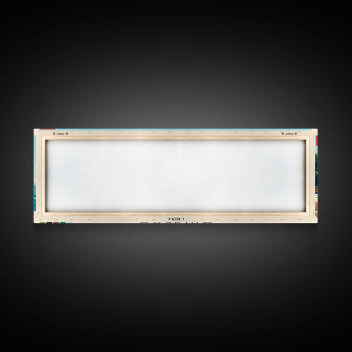 Qingdao, China Panoramic Canvas Print, Qingdao, China Painting, China Art, Qingdao Travel Poster, Travel Art, Guest Room Painting