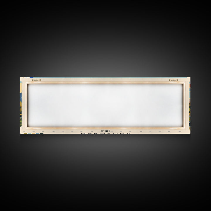 Rancagua, Chile Panoramic Canvas Print, Rancagua, Chile Painting, Chile Art, Rancagua Travel Poster, Travel Art, Guest Room Painting