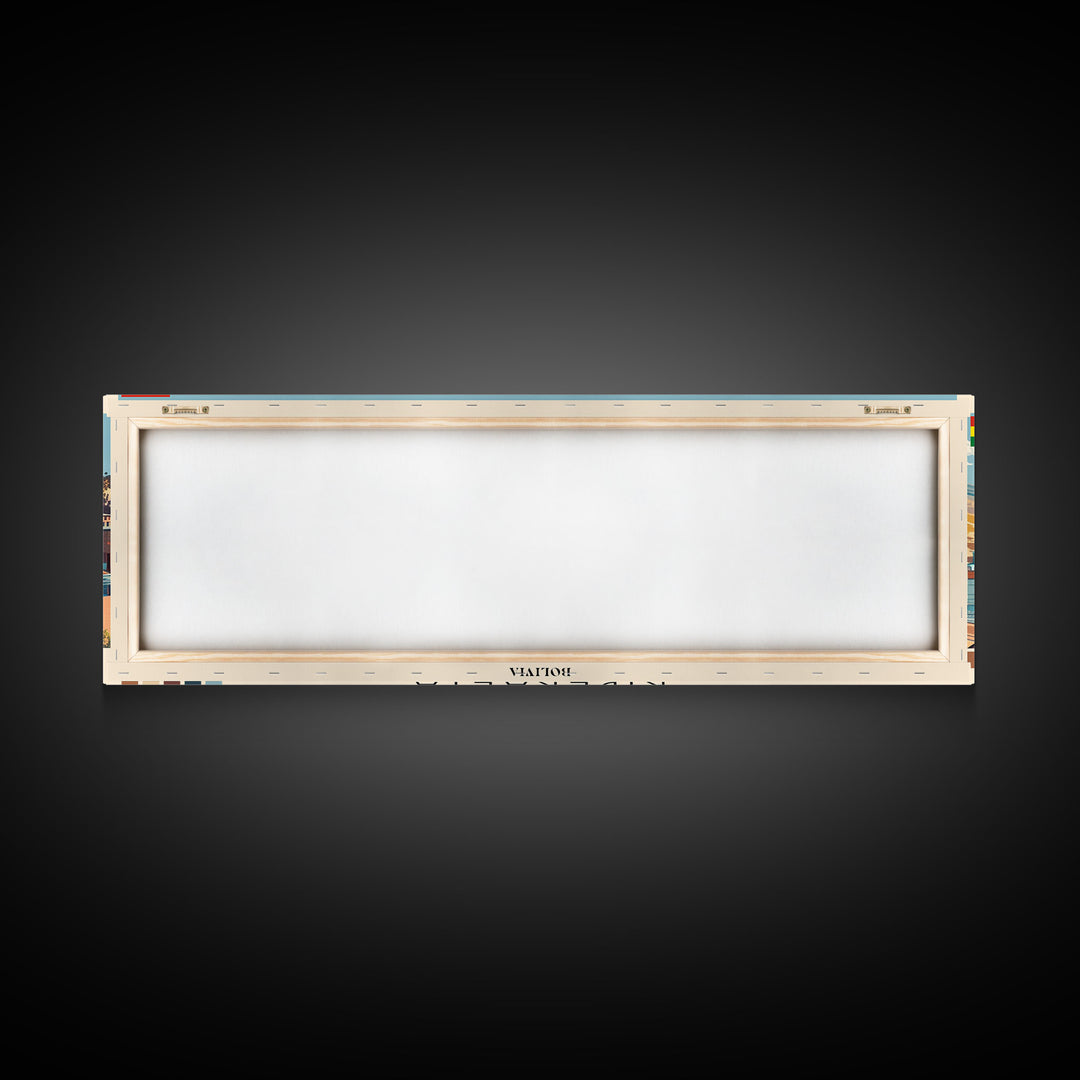 Riberalta, Bolivia Panoramic Canvas Print, Riberalta, Bolivia Painting, Bolivia Art, Riberalta Travel Poster, Travel Art, Living Room Painting