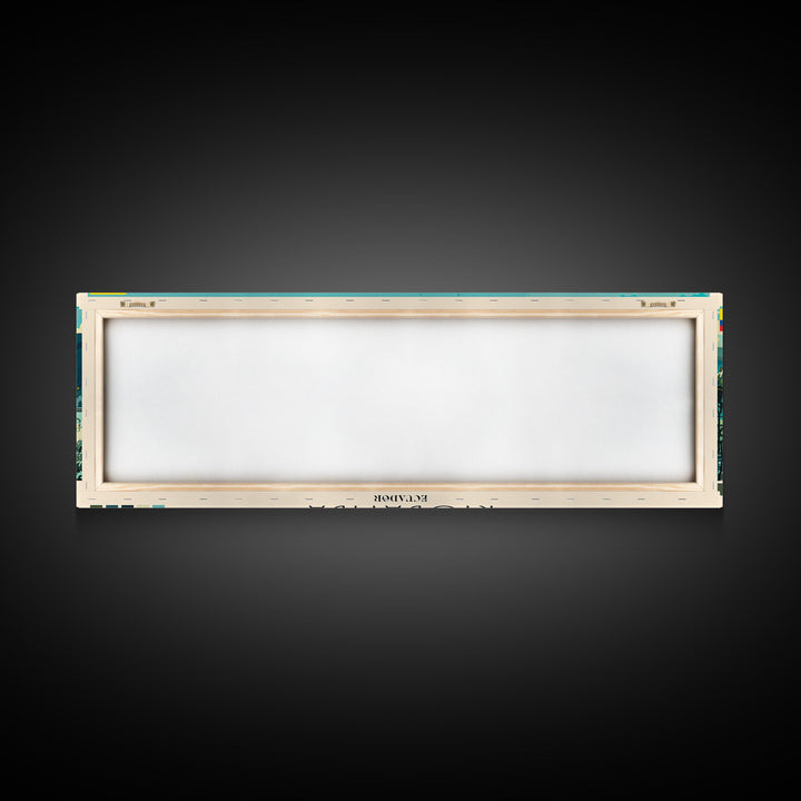 Riobamba, Ecuador Panoramic Canvas Print, Riobamba, Ecuador Painting, Ecuador Art, Riobamba Travel Poster, Travel Art, Housewarming Gift