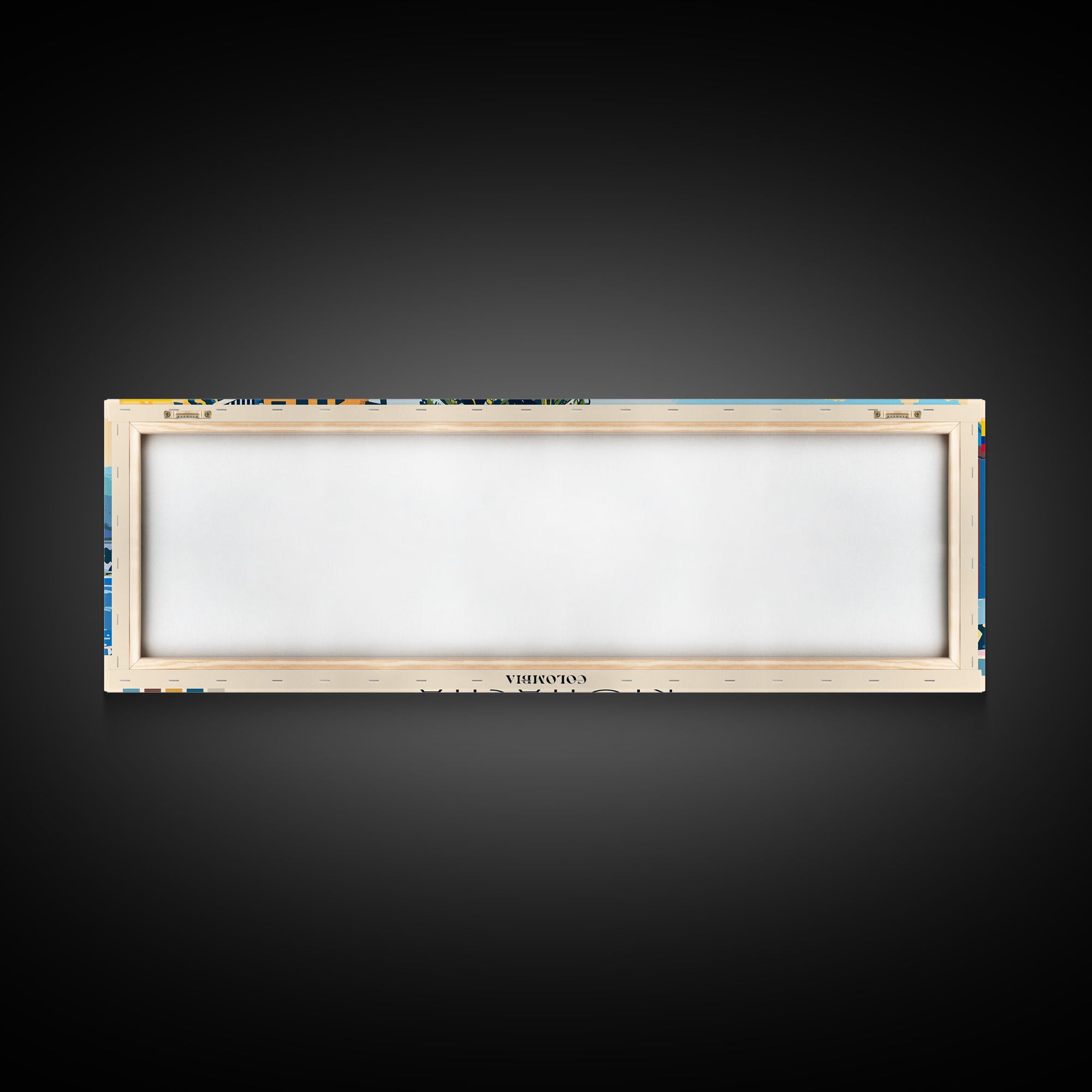 Riohacha, Colombia Panoramic Canvas Print, Riohacha, Colombia Painting, Colombia Art, Riohacha Travel Poster, Travel Art, Guest Room Painting