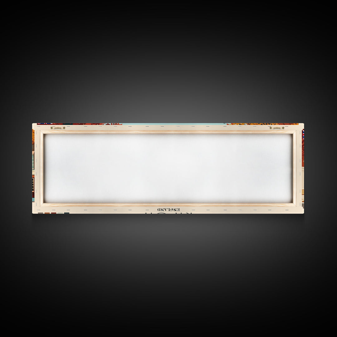 Ripon, England Panoramic Canvas Print, Ripon, England Painting, England Art, Ripon Travel Poster, Travel Art, Vacation Gift