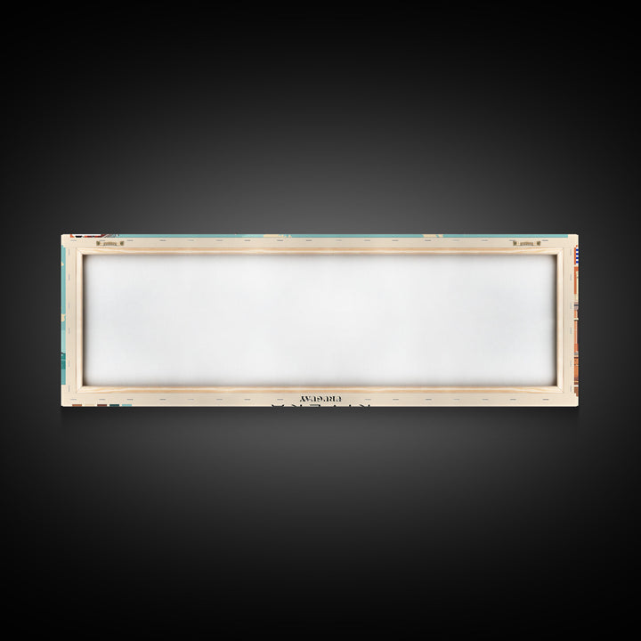 Rivera, Uruguay Panoramic Canvas Print, Rivera, Uruguay Painting, Uruguay Art, Rivera Travel Poster, Travel Art, Living Room Painting