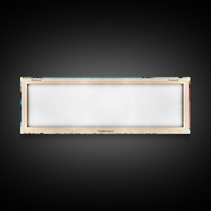 San Juan de Pasto, Colombia Panoramic Canvas Print, San Juan de Pasto, Colombia Painting, Colombia Art, San Juan de Pasto Travel Poster, Travel Art, Living Room Painting