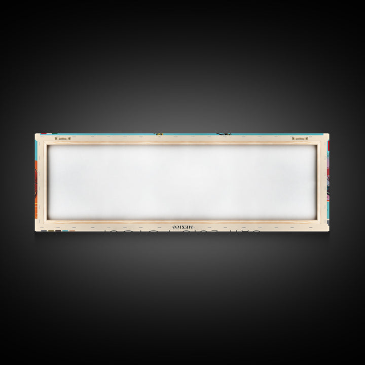 San Luis Potosi, Mexico Panoramic Canvas Print, San Luis Potosi, Mexico Painting, Mexico Art, San Luis Potosi Travel Poster, Travel Art, Guest Room Painting