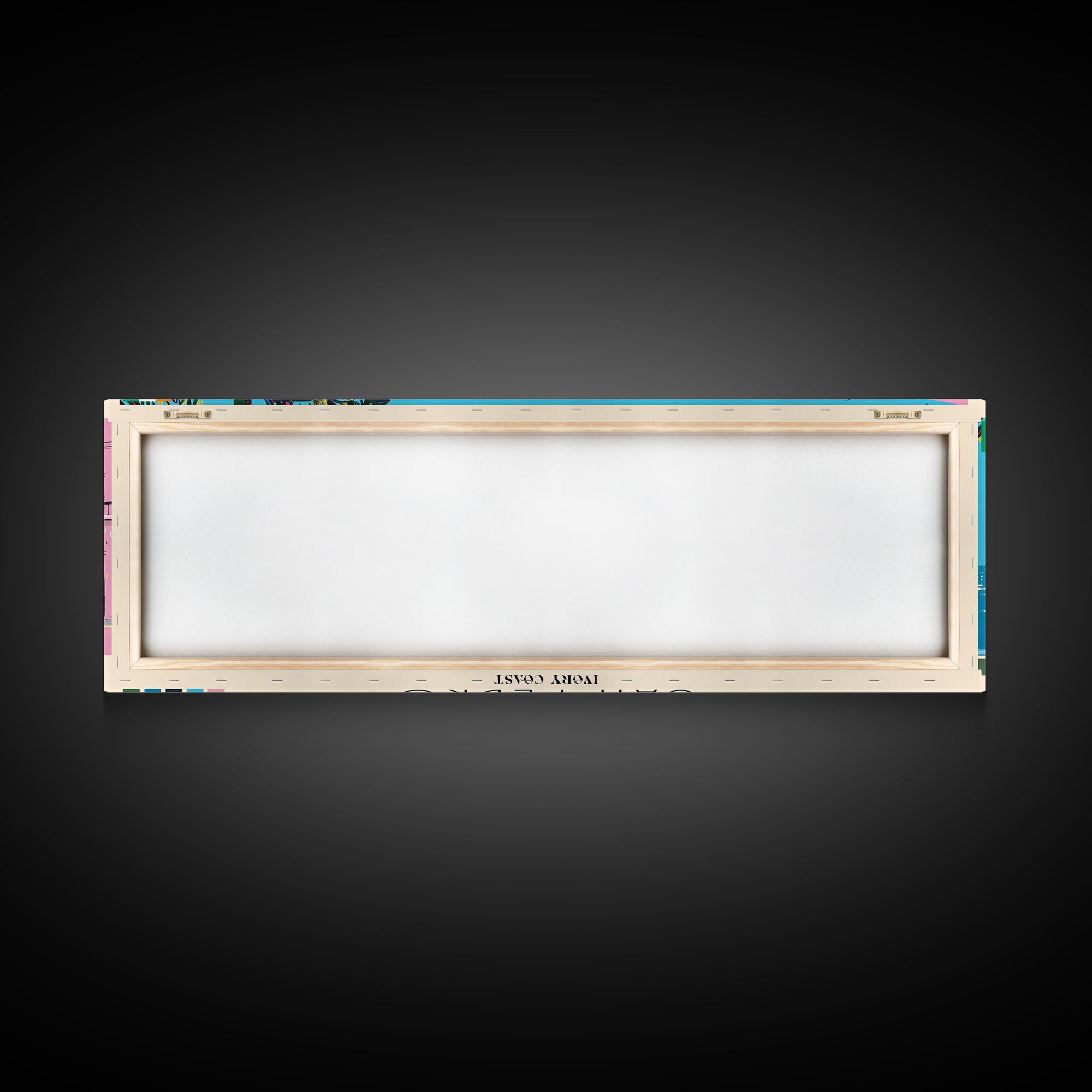 San-Pedro, Ivory Coast Panoramic Canvas Print, San-Pedro, Ivory Coast Painting, Ivory Coast Art, San-Pedro Travel Poster, Travel Art, Vacation Gift