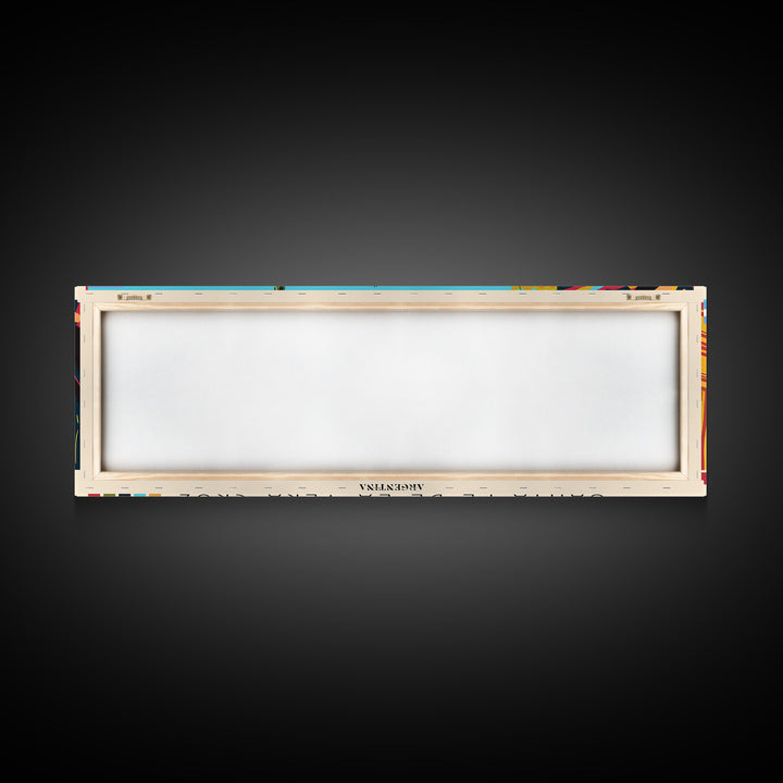 Santa Fe de la Vera Cruz, Argentina Panoramic Canvas Print, Santa Fe de la Vera Cruz, Argentina Painting, Argentina Art, Santa Fe de la Vera Cruz Travel Poster, Travel Art, Guest Room Painting