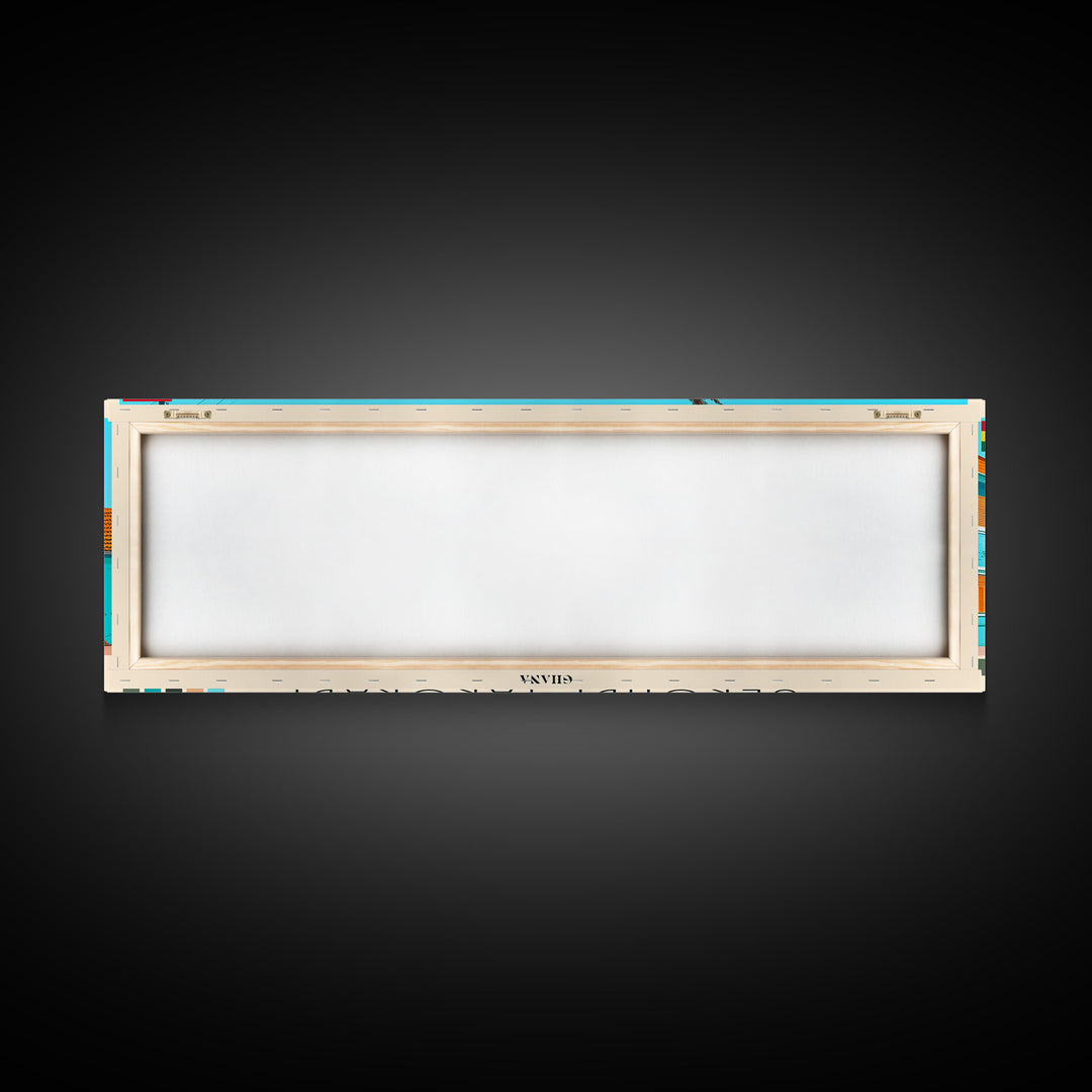 Sekondi-Takoradi, Ghana Panoramic Canvas Print, Sekondi-Takoradi, Ghana Painting, Ghana Art, Sekondi-Takoradi Travel Poster, Travel Art, Guest Room Painting