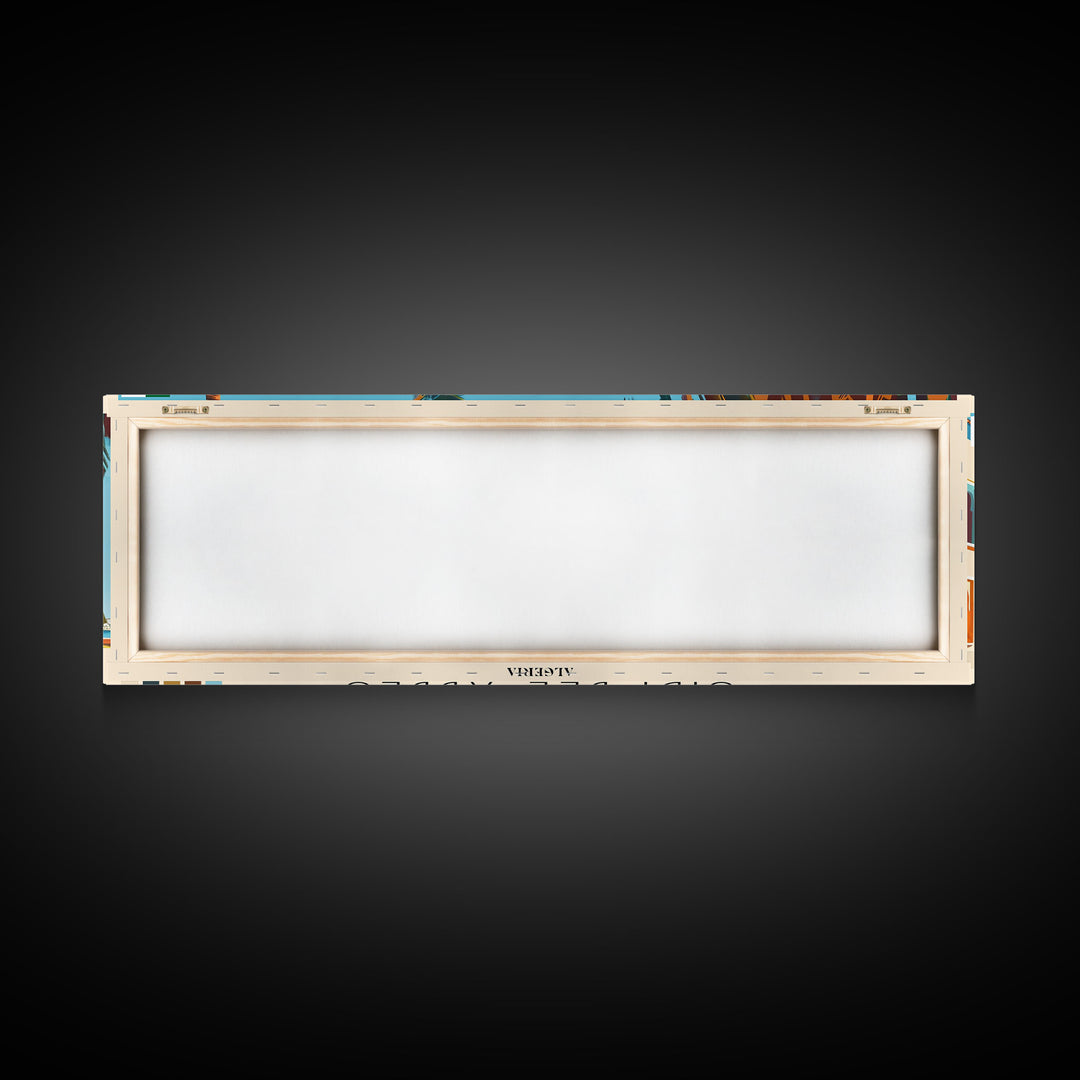 Sidi bel Abbes, Algeria Panoramic Canvas Print, Sidi bel Abbes, Algeria Painting, Algeria Art, Sidi bel Abbes Travel Poster, Travel Art, Vacation Gift