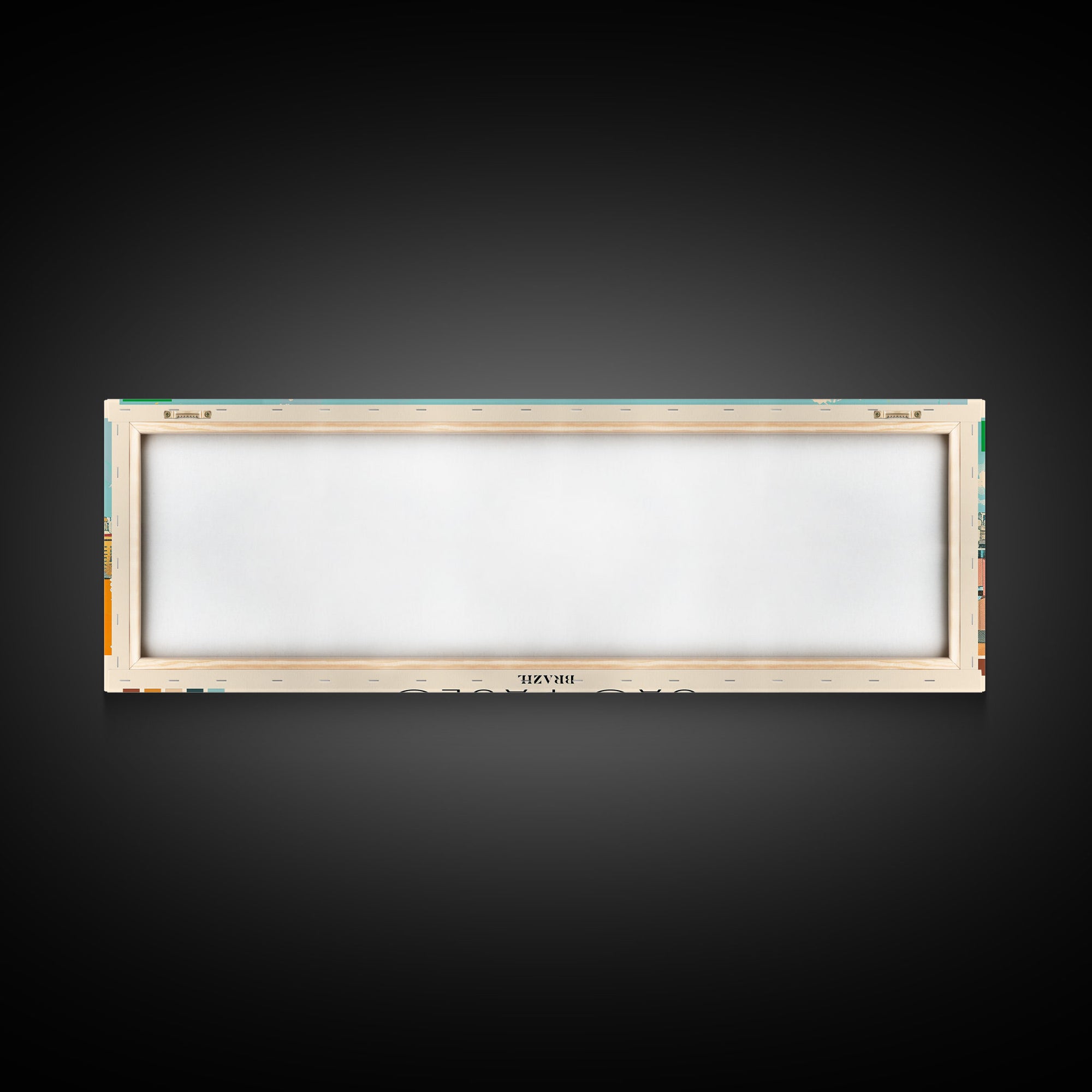 Sao Paulo, Brazil Panoramic Canvas Print, Sao Paulo, Brazil Painting, Brazil Art, Sao Paulo Travel Poster, Travel Art, Vacation Gift