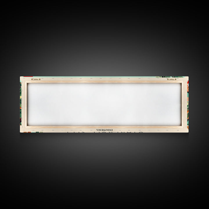 Starfruit City, Indonesia Panoramic Canvas Print, Starfruit City, Indonesia Painting, Indonesia Art, Starfruit City Travel Poster, Travel Art, Vacation Gift