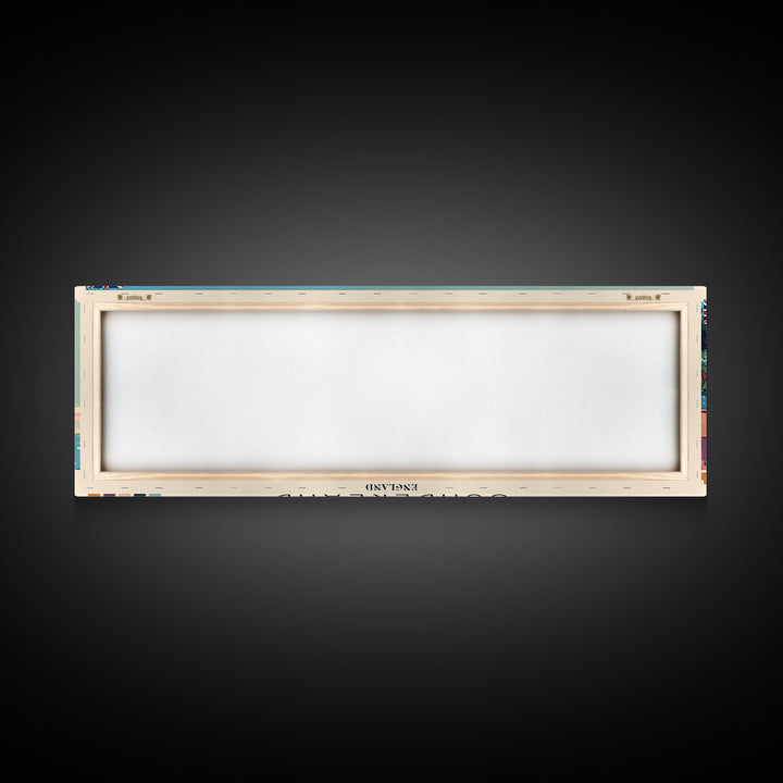 Sunderland, England Panoramic Canvas Print, Sunderland, England Painting, England Art, Sunderland Travel Poster, Travel Art, Housewarming Gift