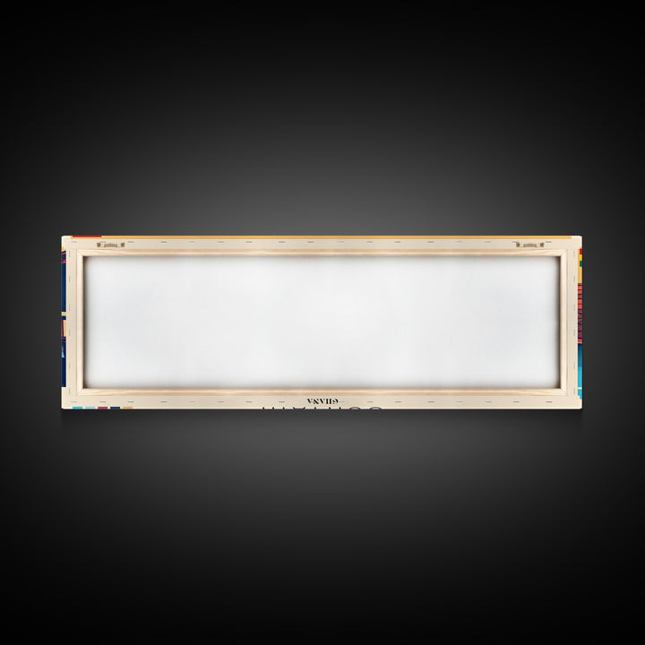 Sunyani, Ghana Panoramic Canvas Print, Sunyani, Ghana Painting, Ghana Art, Sunyani Travel Poster, Travel Art, Guest Room Painting