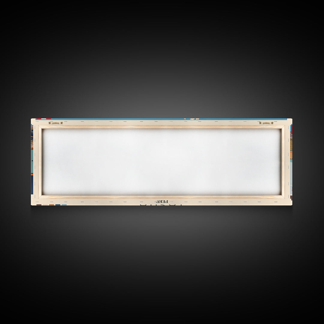 Tacna, Peru Panoramic Canvas Print, Tacna, Peru Painting, Peru Art, Tacna Travel Poster, Travel Art, Guest Room Painting